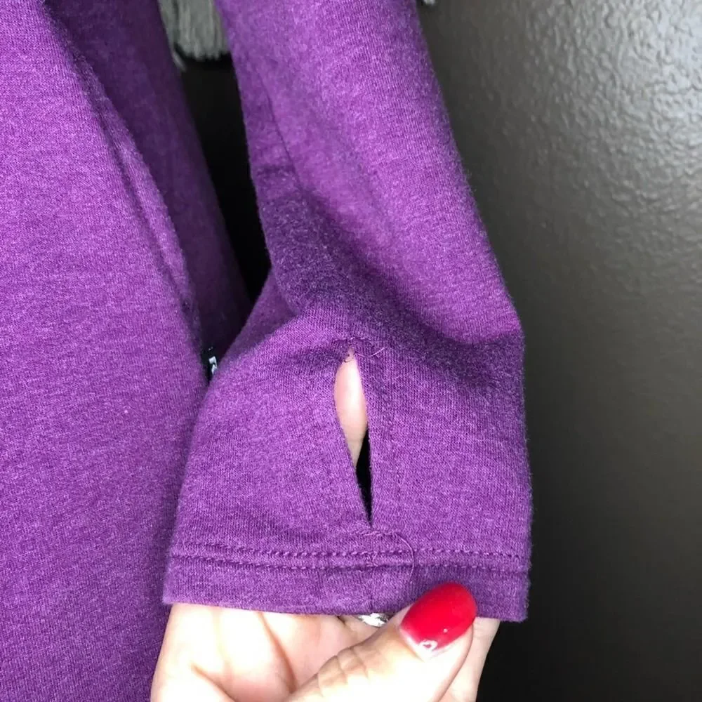 RBX Purple Cowl-Neck Pullover Sweatshirt